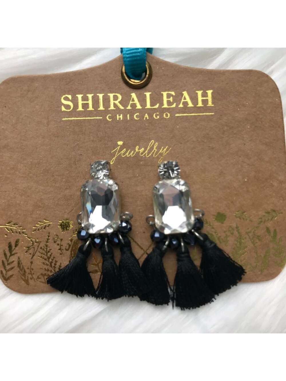 NWT Anthropologie Jewelry Retro Vintage Insp Earrings Crystal Glam Old Hollywood